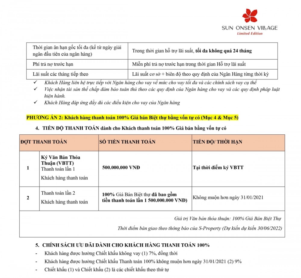 Chinh Sach Ban Hang Sun Onsen Village 5