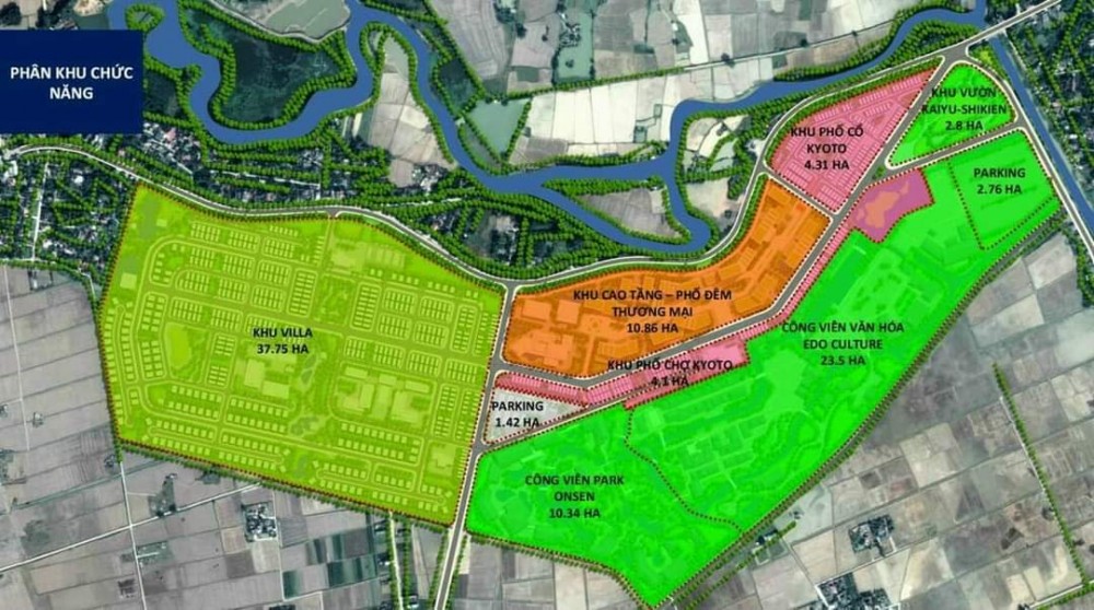 Mặt bằng dự án suối tắm nước nóng Quảng Yên Mặt bằng dự án suối tắm nước nóng Quảng Yên