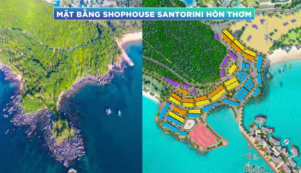 Mat Bang Shophouse Santorini Hon Thom