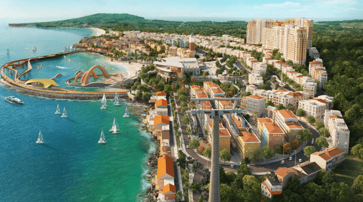 Phoi Canh Shophouse The Center Hillside Phu Quoc