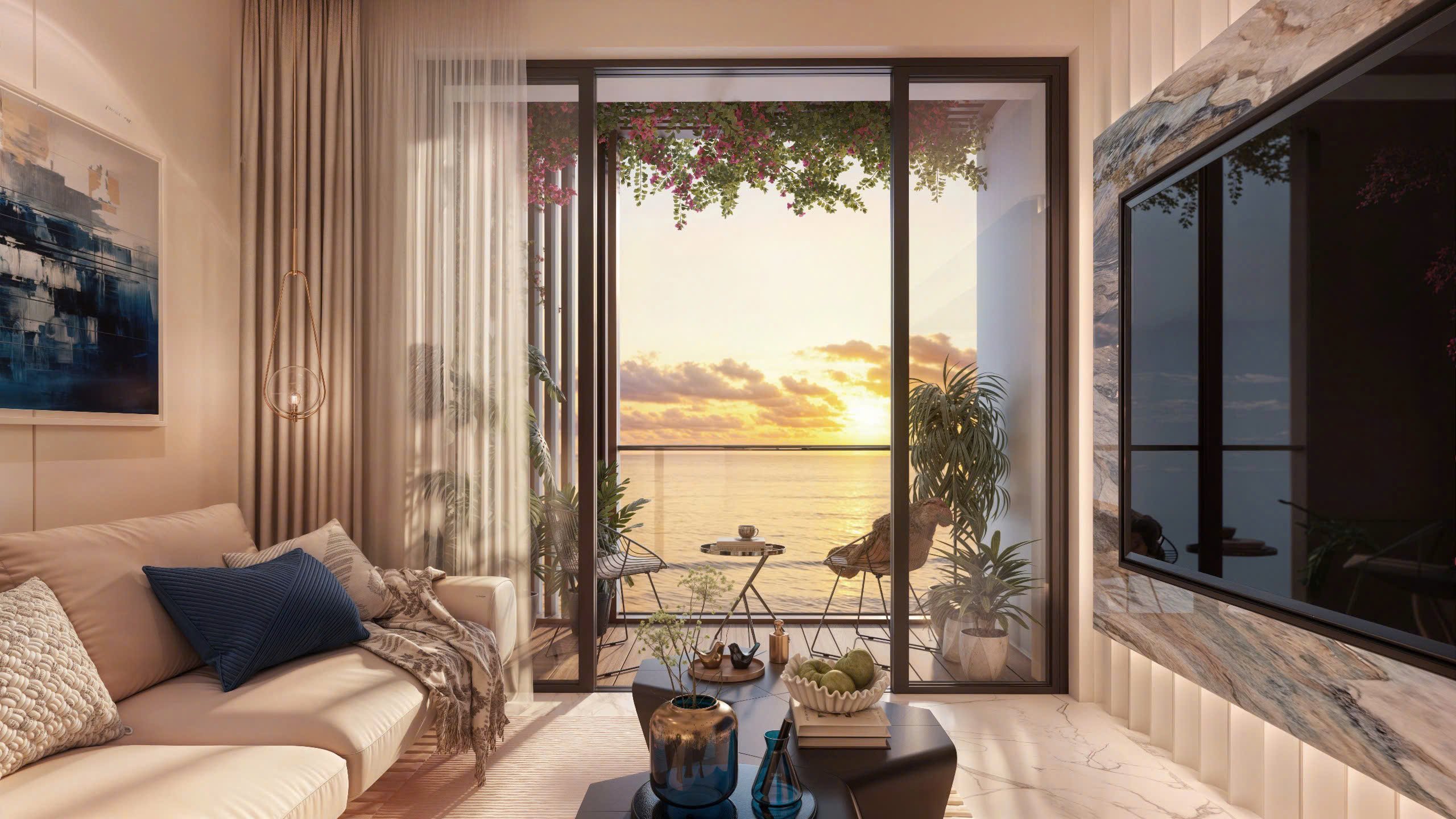 Bàn giao full nội thất Sun Cát Bà trừ đồ điện tử