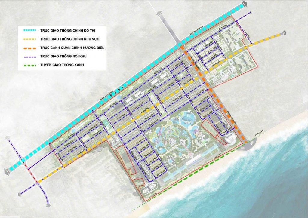 Trục giao thông dự án sun Vũng Tàu