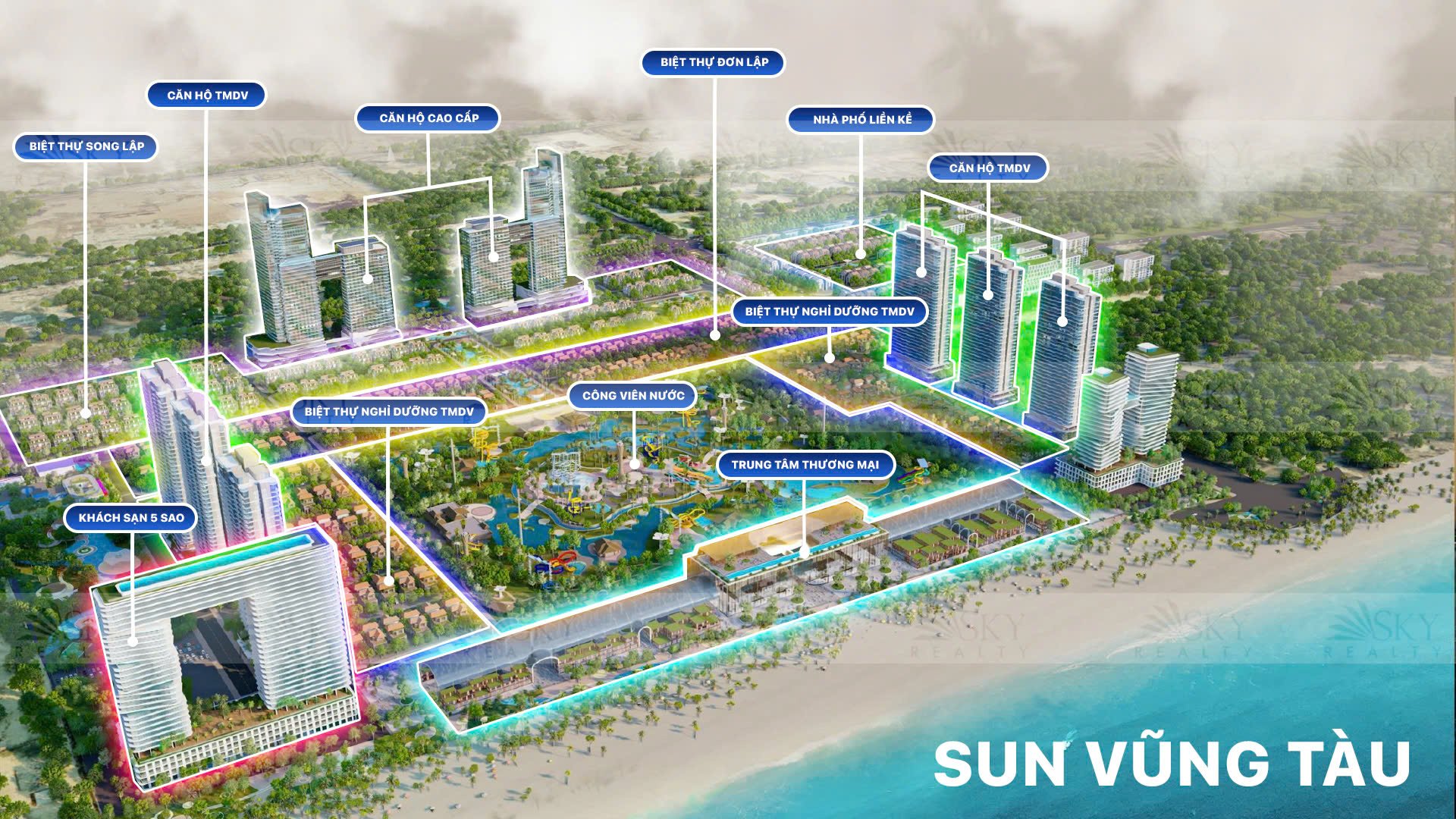 Đa dạng loại hình tiện ích theo từng phân khu