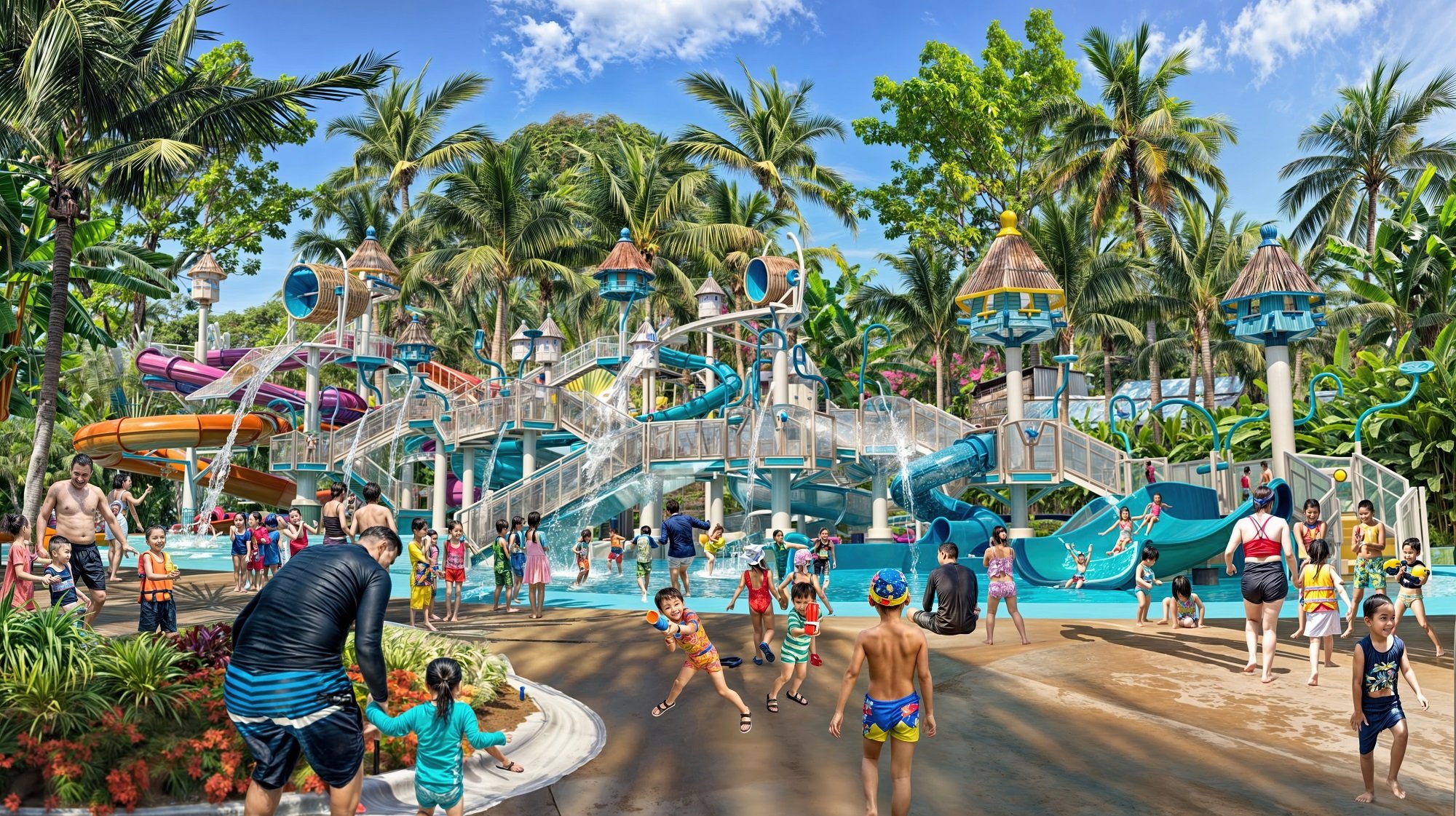  Sun World được chia thành nhiều khu rất đa dạng