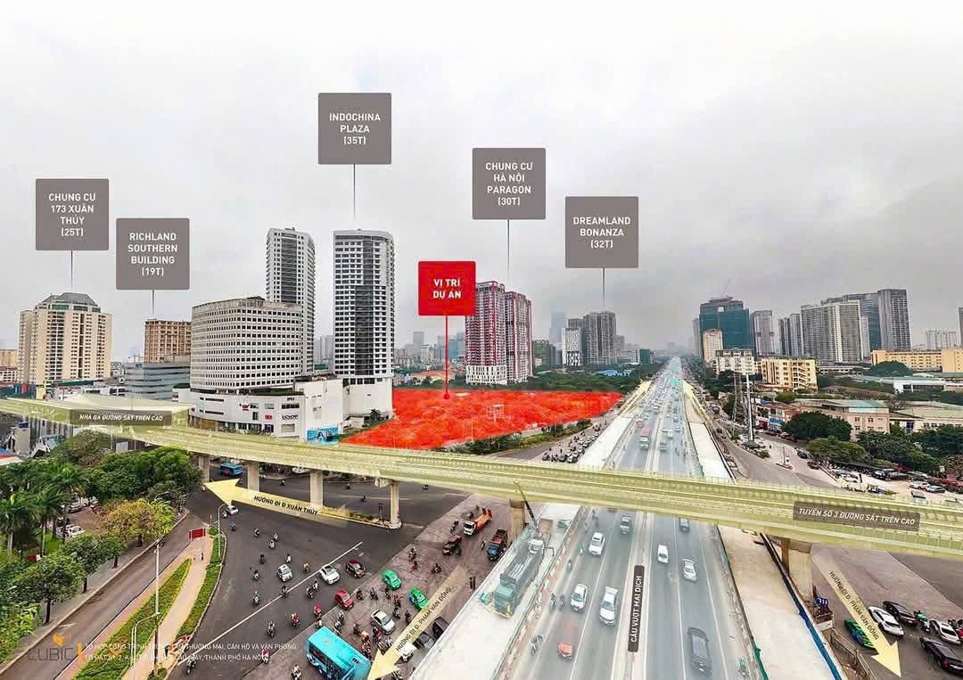 Vị trí dự án CTX Cầu Giấy Hà Nội