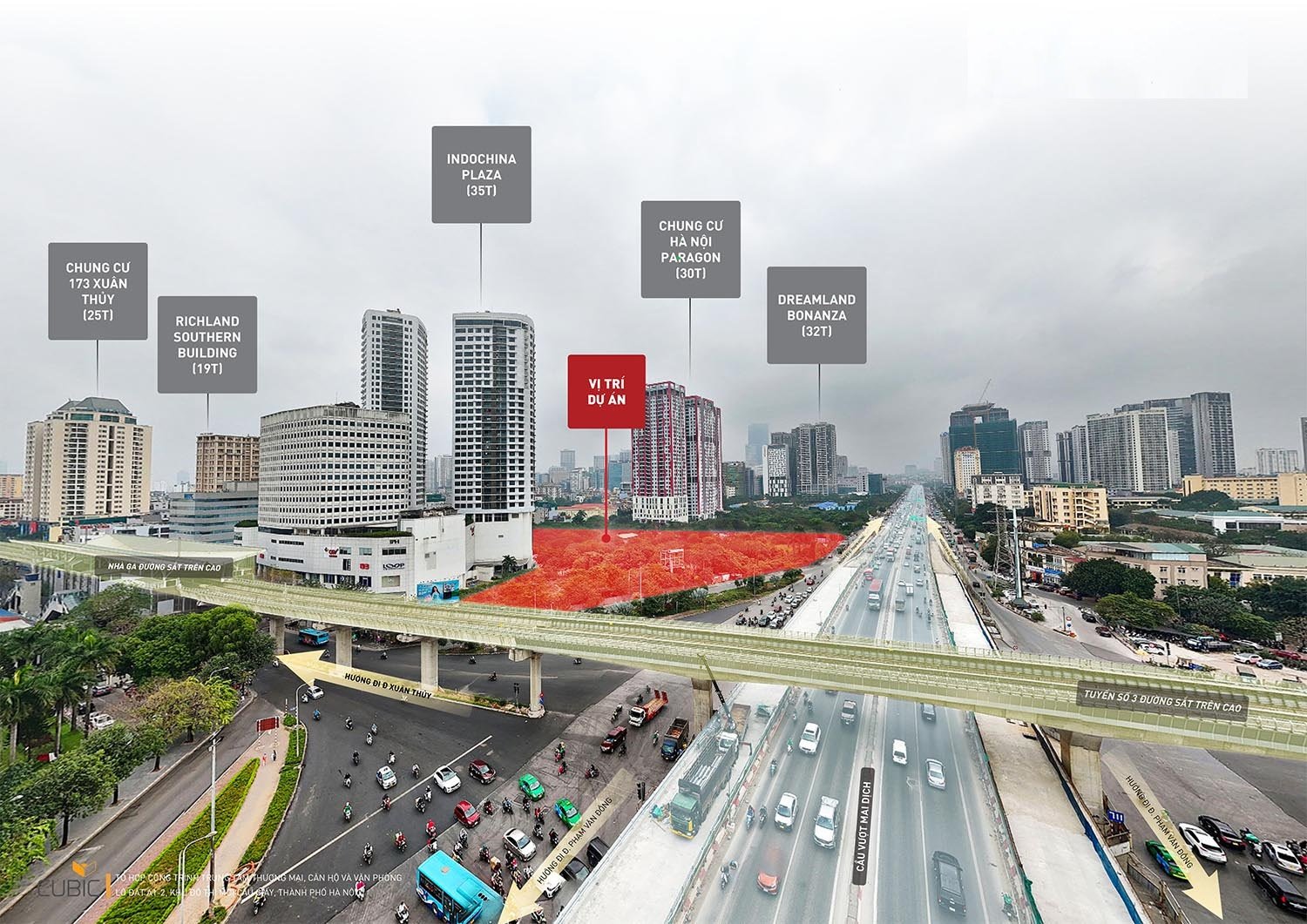 Vị trí Sun Grand City Cầu Giấy