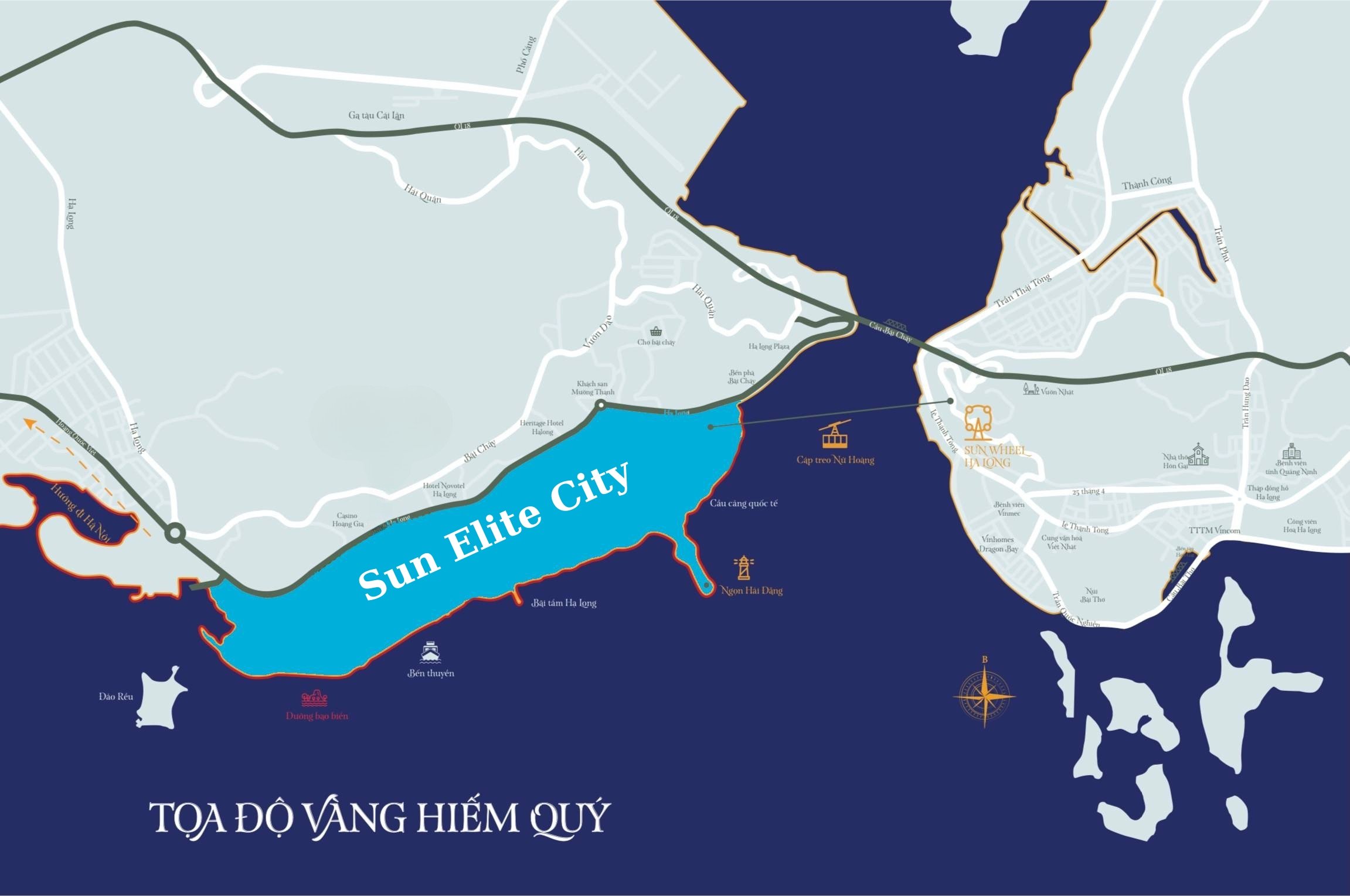Vị trí Sun Elite City – Trái tim du lịch Hạ Long