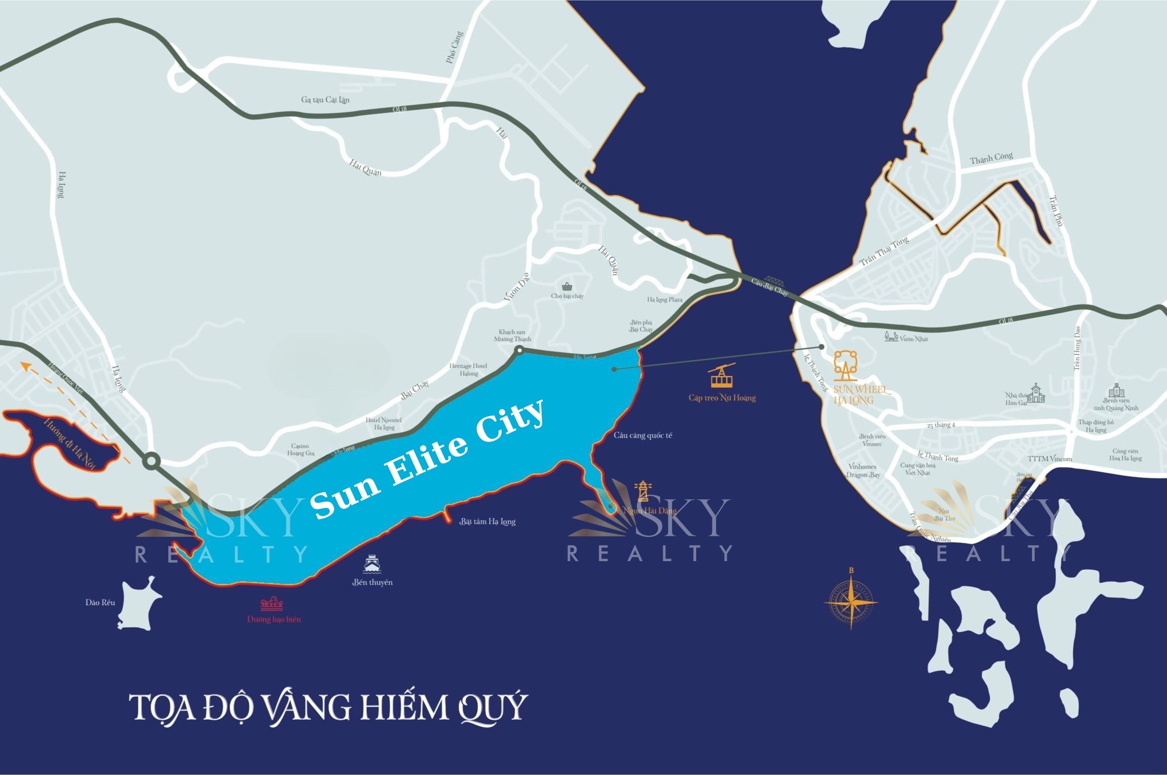 Vị trí Sun Elite City Hạ Long