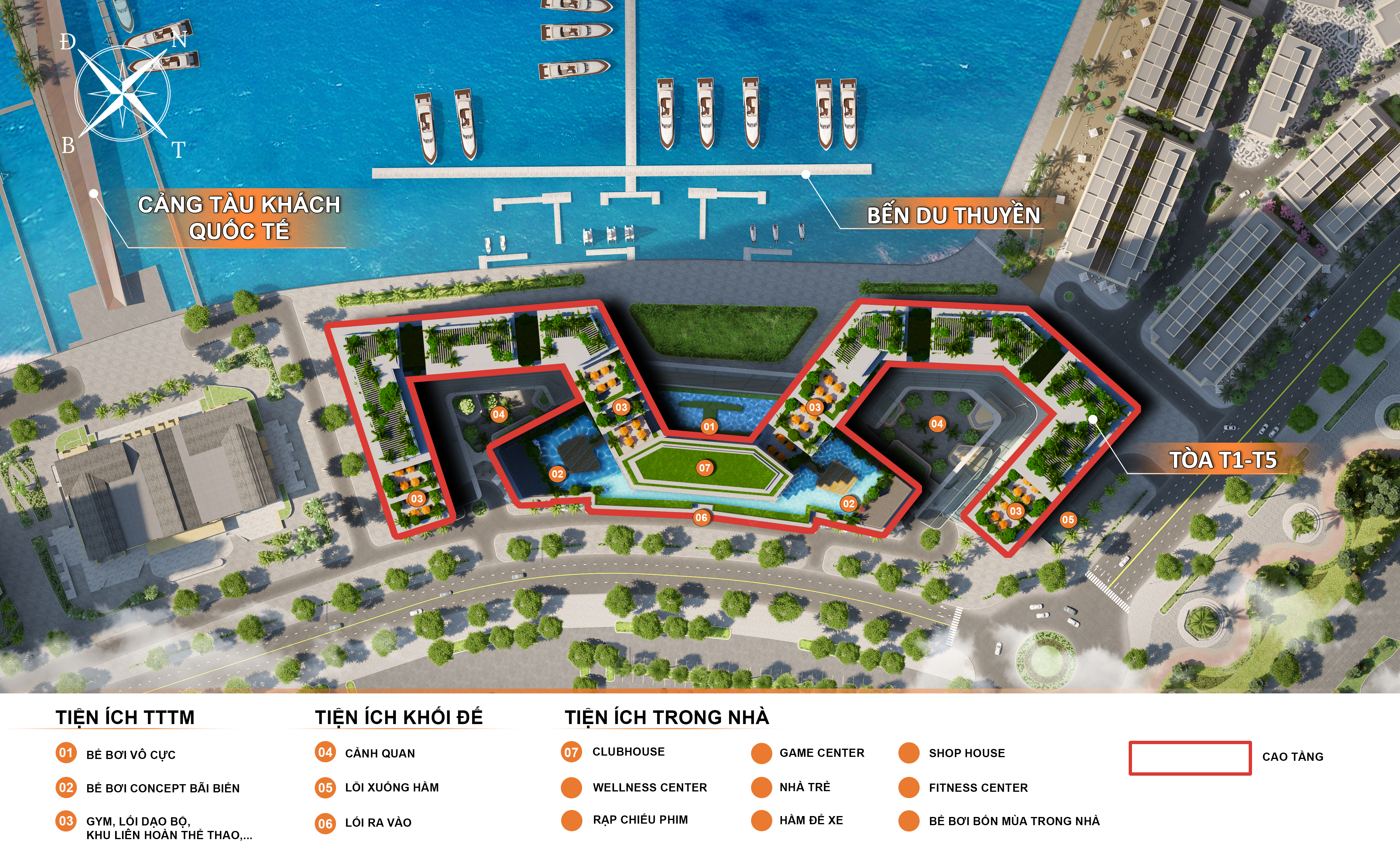 Mặt bằng tiện ích dự án