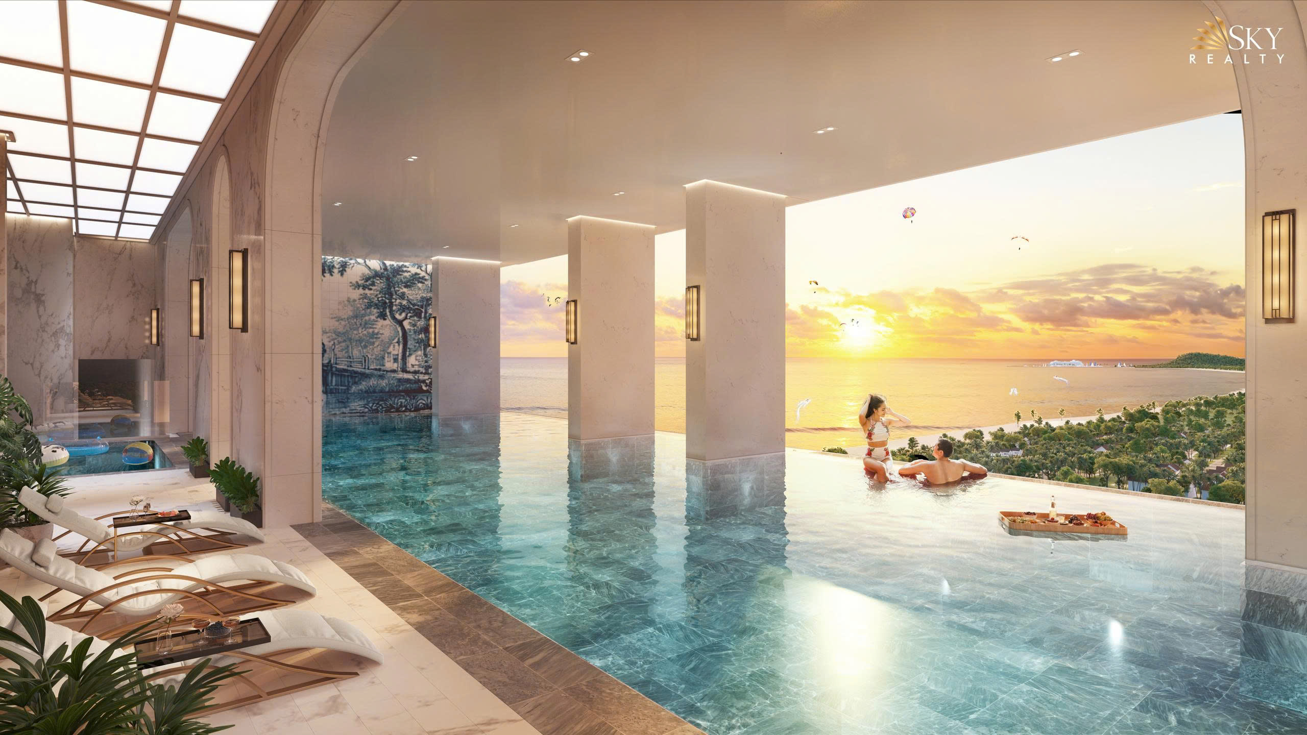 Hồ bơi vô cực view biển