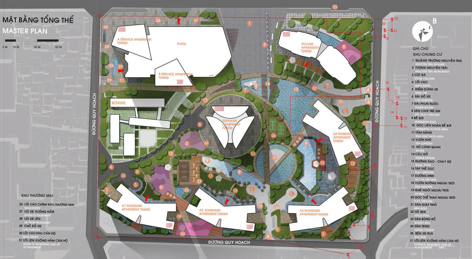 Mặt bằng dự án Masteri Cao Xà Lá