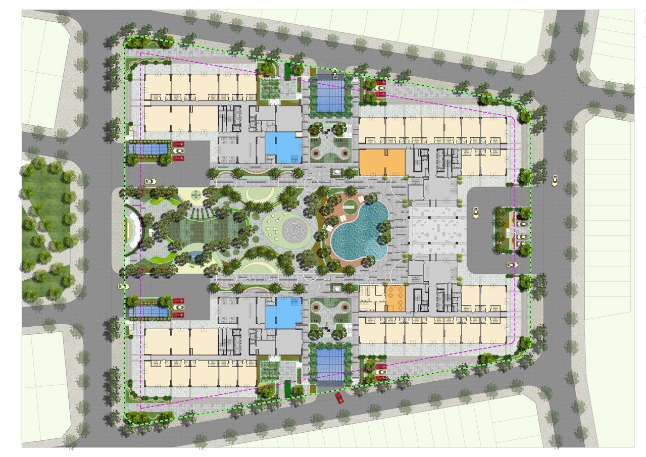 Mặt bằng tổng thể dự án An Bình Homeland