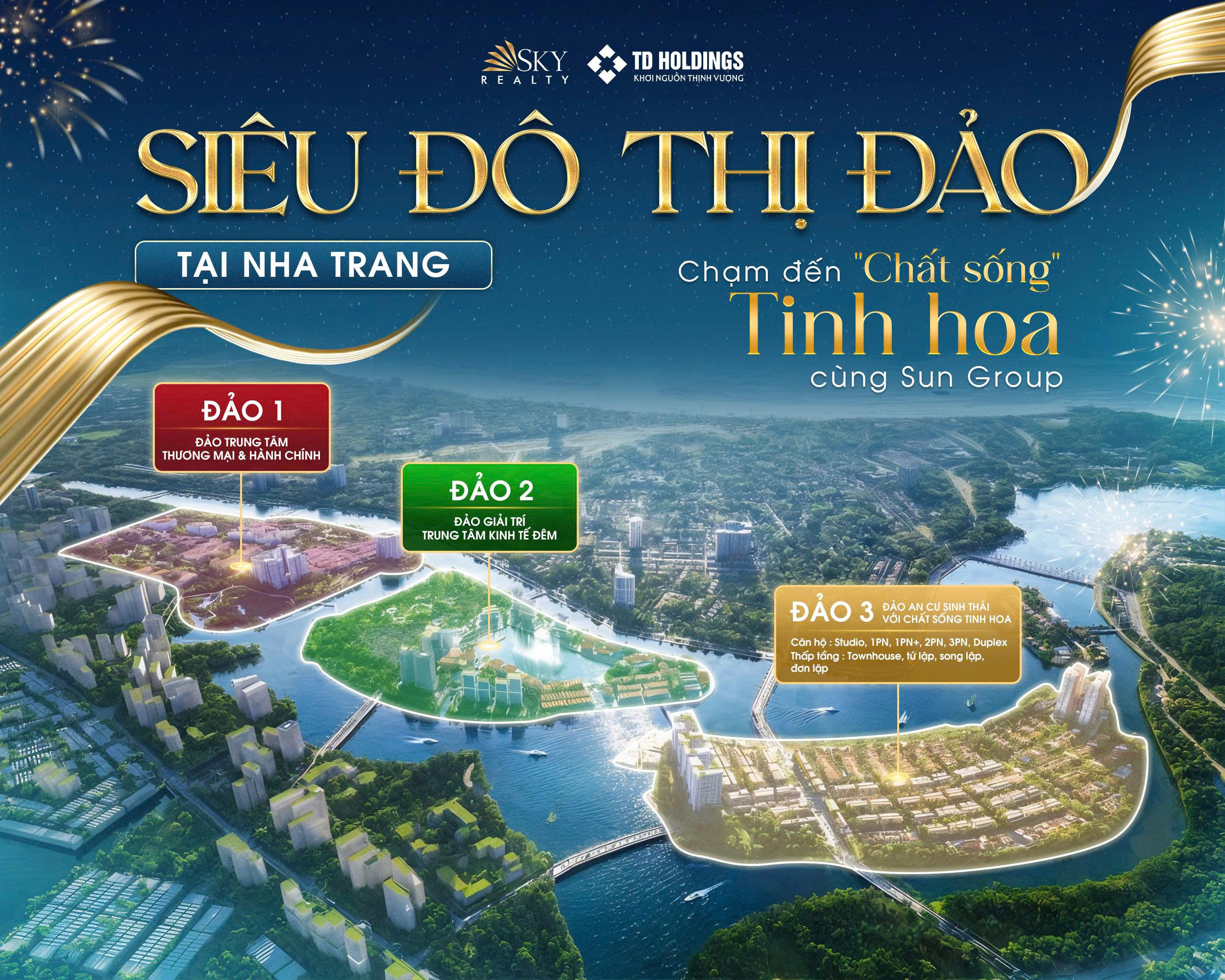 Quy hoạch 3 đảo trên tổng diện tích 226ha Sun Nha Trang
