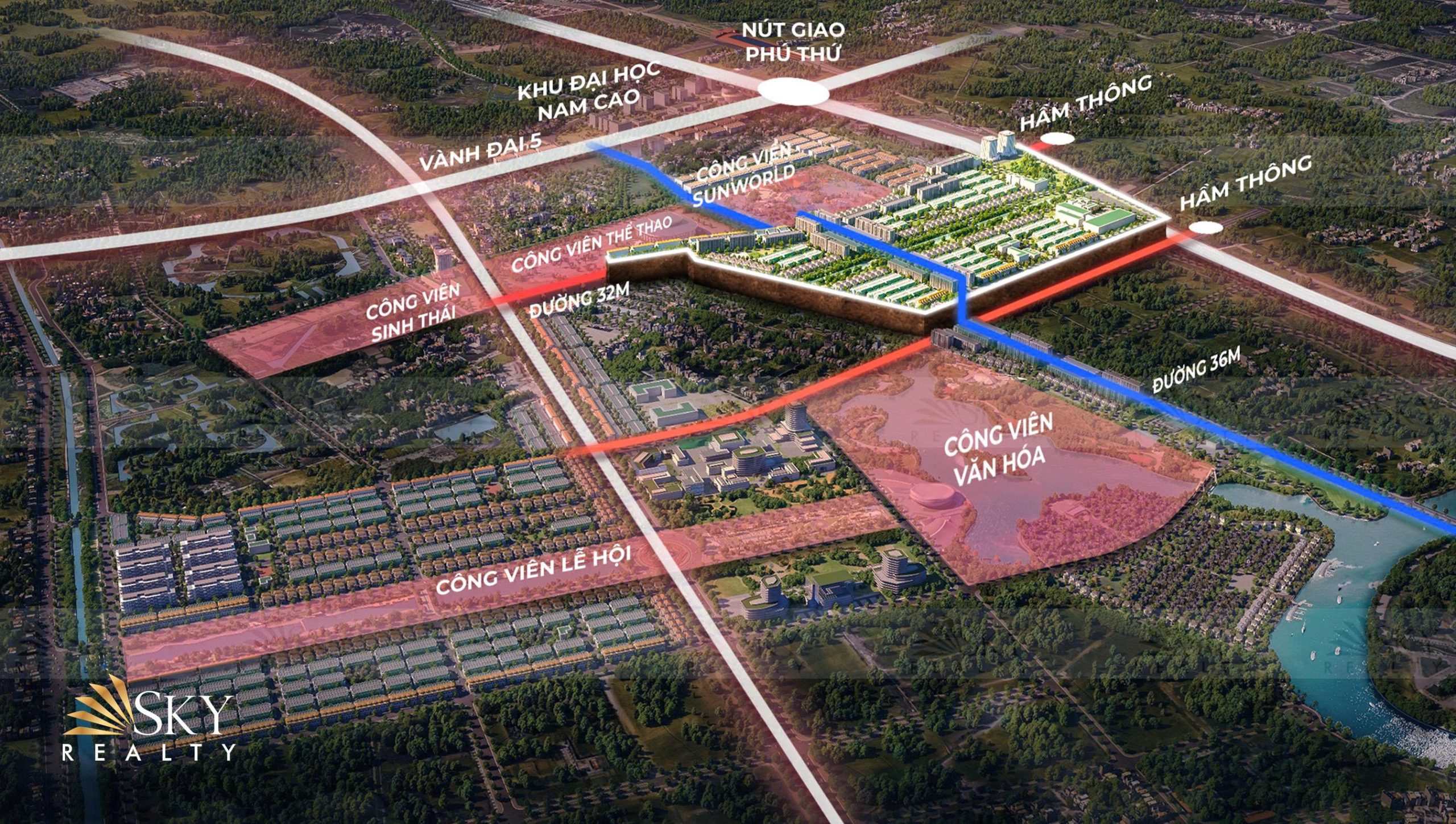 Vị trí trung tâm 5 đại công viên - Flora Avenue