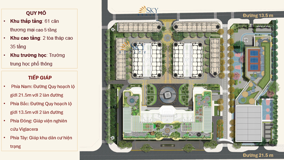 Tổng mặt bằng dự kiến Rivea Hanoi Tổng mặt bằng dự kiến Rivea Hanoi