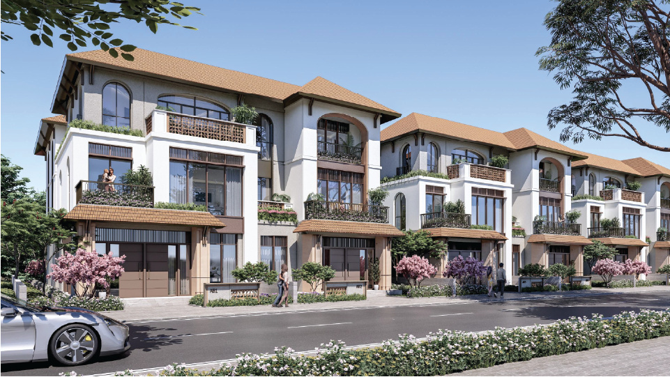 Phối cảnh biệt thự tại Chamrora City